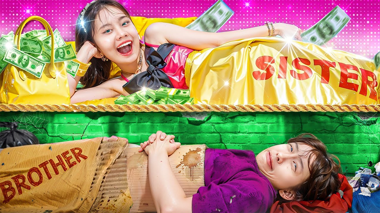 ¡Hermana Rica Vs Hermano Pobre! Mi Hermana Se Volvió Multimillonaria De Repente