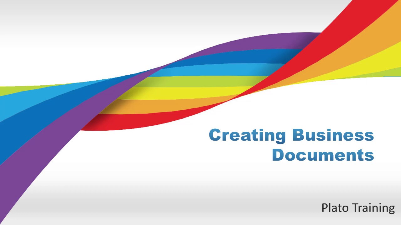Business Documents - Business Administration - Lesson 9 - Plato Training