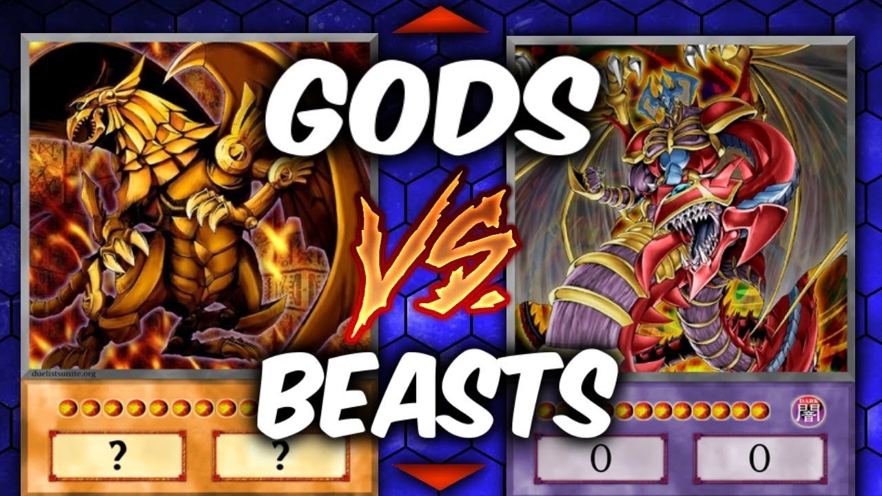 Yugioh EGYPTIAN GODS vs SACRED BEASTS DECK (Yu-gi-oh God Card Deck Duel!)