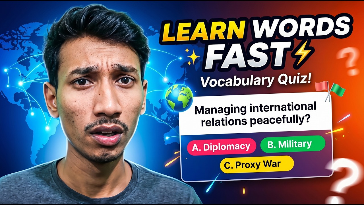10 Powerful War & Politics Words You Must Know (Quiz Challenge) 🌍