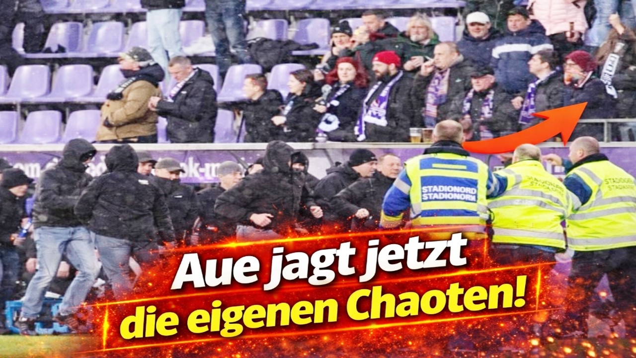 Nach Platzsturm: Aue jagt jetzt die eigenen Chaoten!