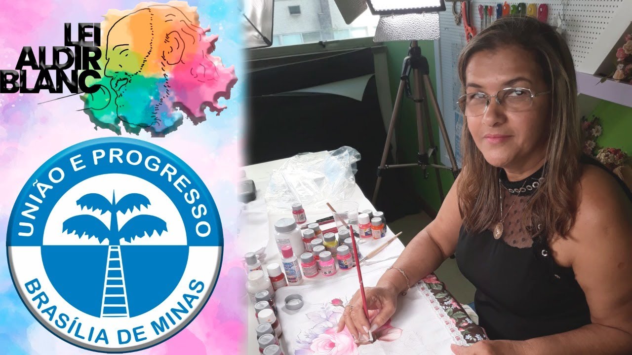 Aula de como pintar Rosas azuis em forma de coração