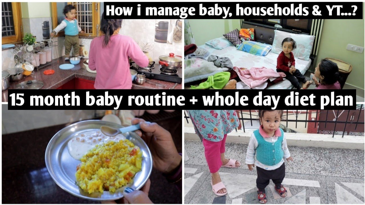 1 Year Baby Full Day Routine!!Diet+Sleep+Play Time!!How i Manage Baby, households & YT Alone