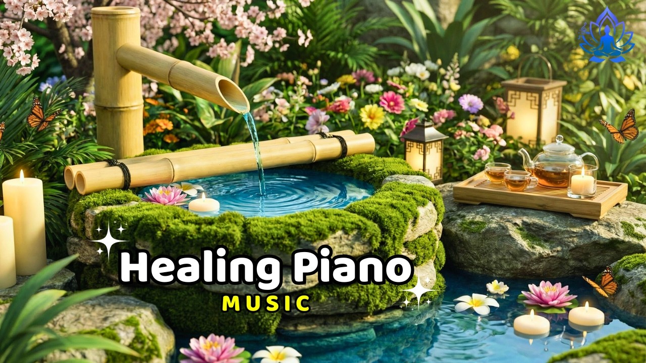 Relaxing Music Sleep for Healing + Water Sounds 🌿 Stress Relief, Deep Sleeping and Calmness