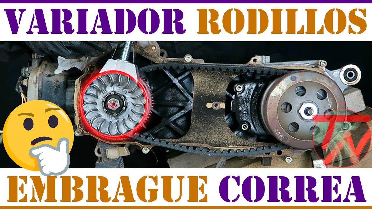 Mantenimiento y cambio de CORREA VARIADOR EMBRAGUE scooter MOTO 🛵🚨
