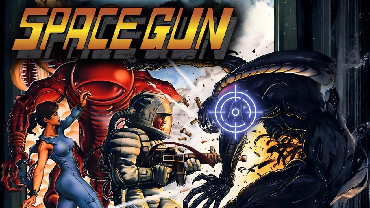 🎯 SPACE GUN ARCADE FULL LONGPLAY (1990 TAITO) ALL ENDINGS 4K GAMEPLAY