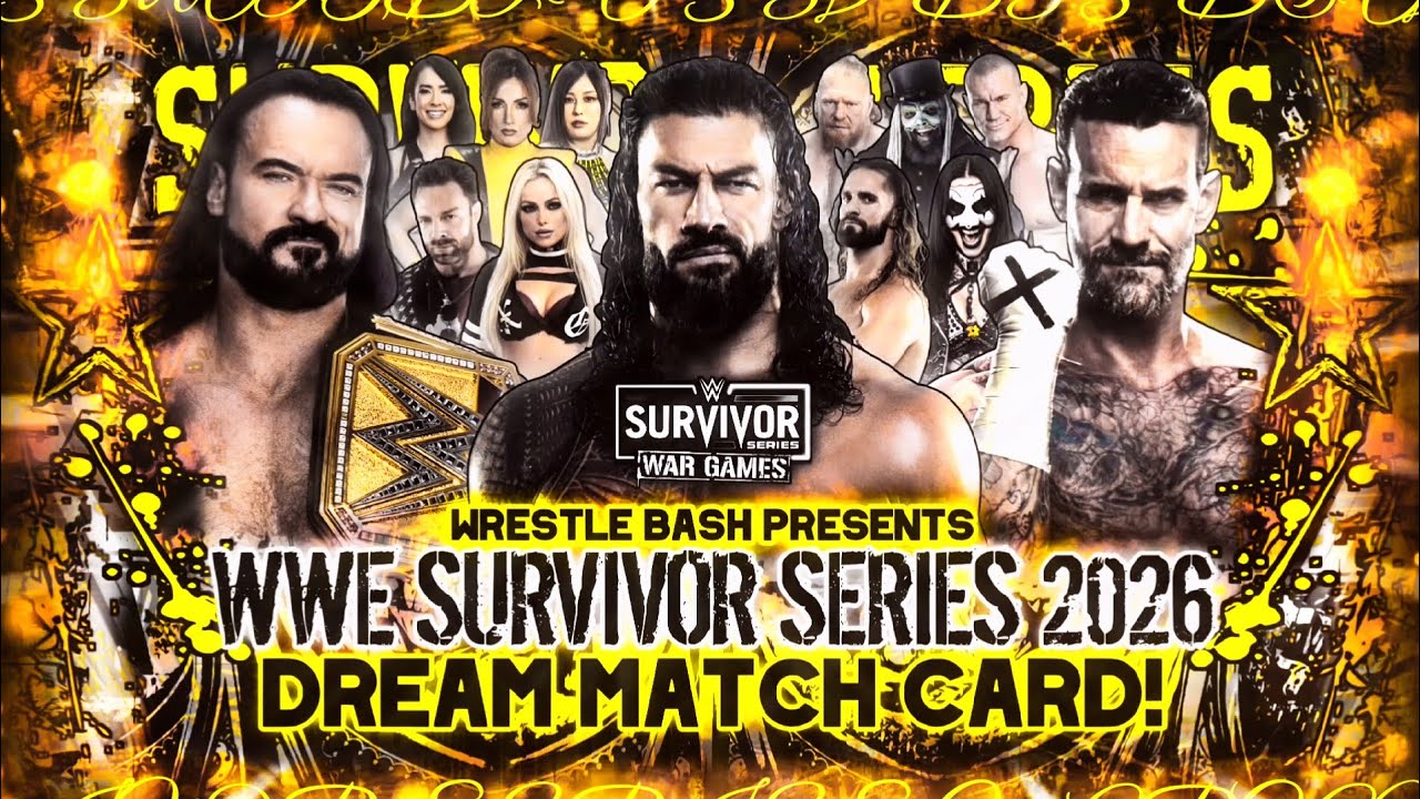 WWE Survivor Series Wargames 2026 Dream Match Card 
