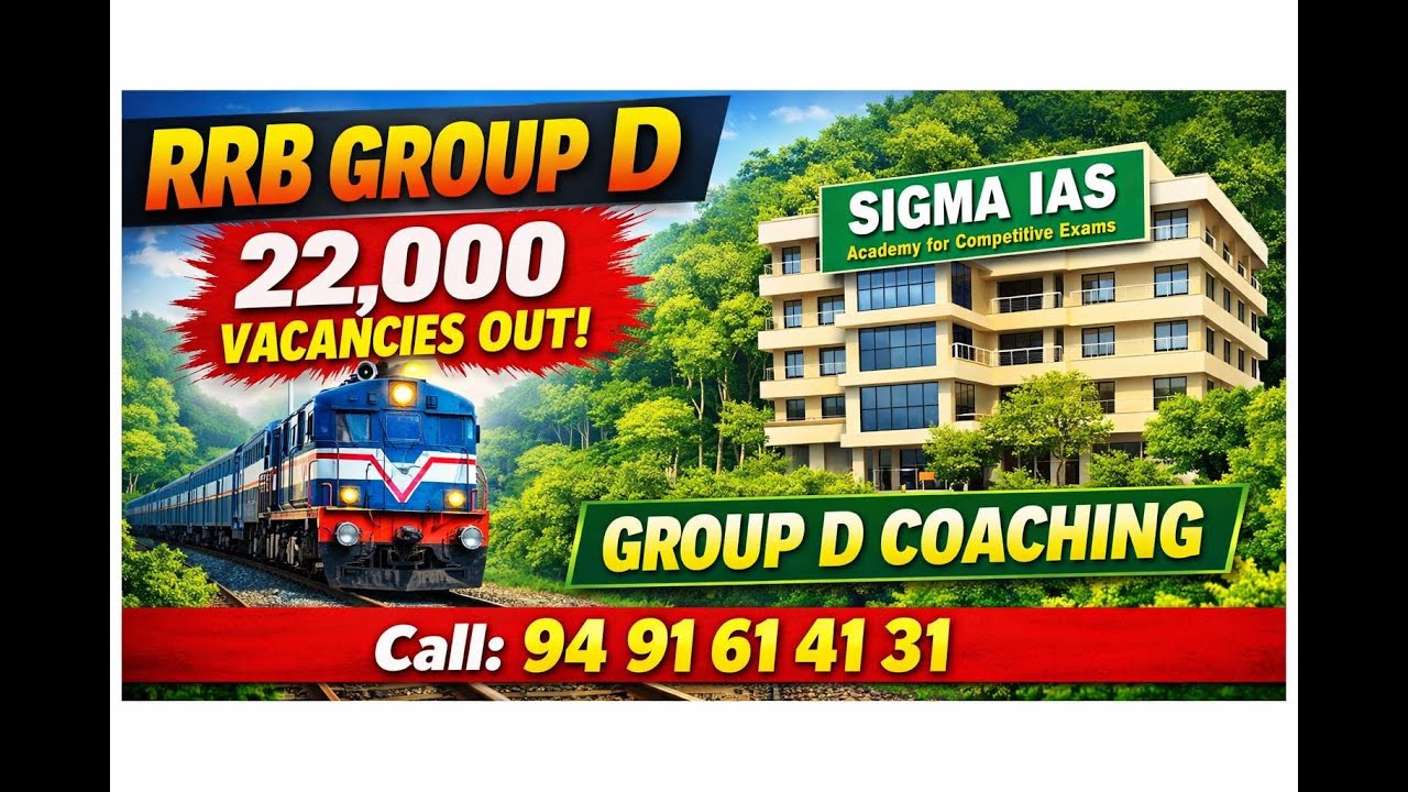 #groupd #rrb Megha Notification Group D | SIGMA IAS