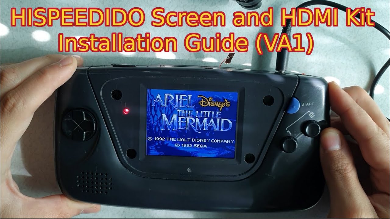 Sega Game Gear HISPEEDIDO LCD and HDMI Mod Installation Guide (VA1 Mainboard)