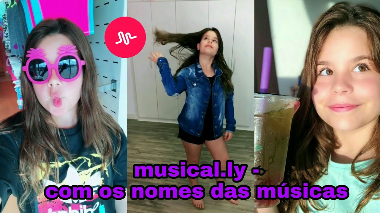 Luara Fonseca - musical.ly com os nomes das m&uacute;sicas