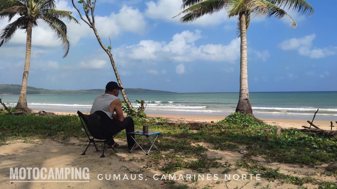 MOTOCAMPING @GUMAUS WHITE BEACH CAMARINES NORTE, SILENT VLOG, BEAVERCRAFT KNIFE