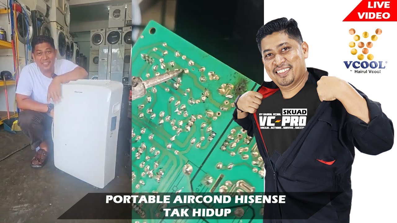 PORTABLE AIRCOND HISENSE TAK HIDUP