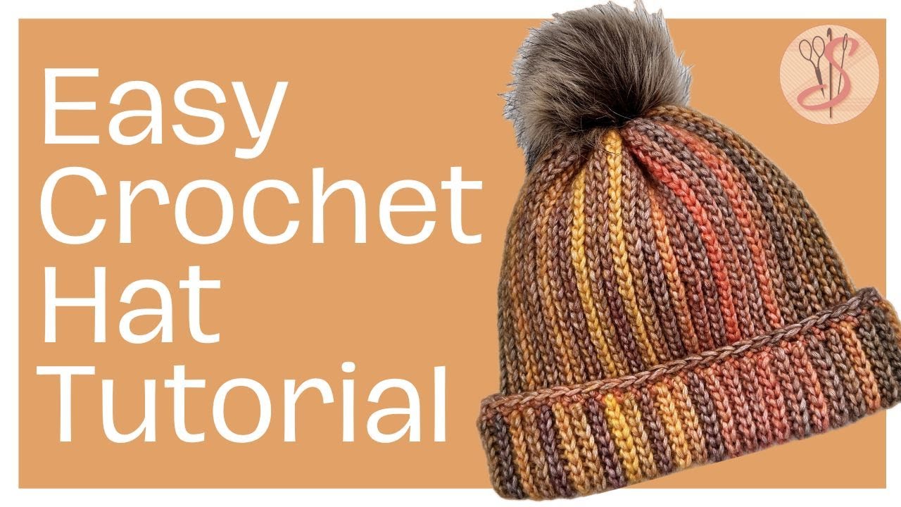 Crochet Slip Stitch Hat-Free Easy Tutorial