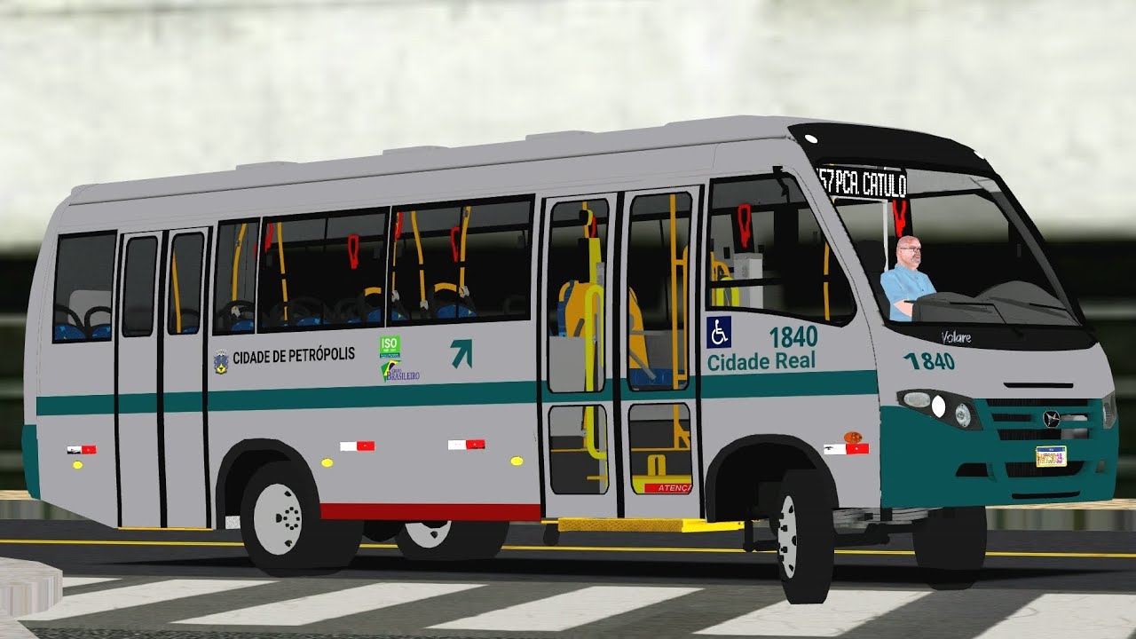 Volare V8L padrão real na linha 157 praça catulo. Mapa morro alto proton bus simulator 