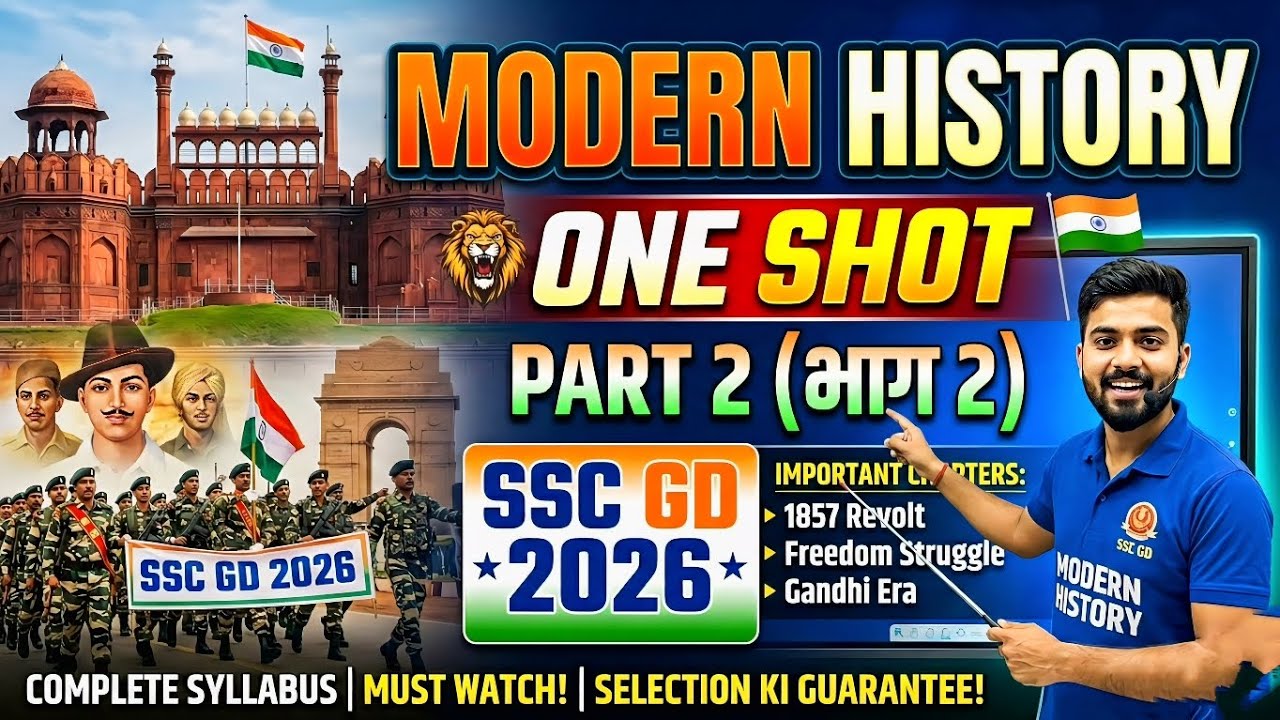 Modern History One Shot | Part 2 | SSC GD 2026 Preparation | Target competitive exam 💯🔥🎯