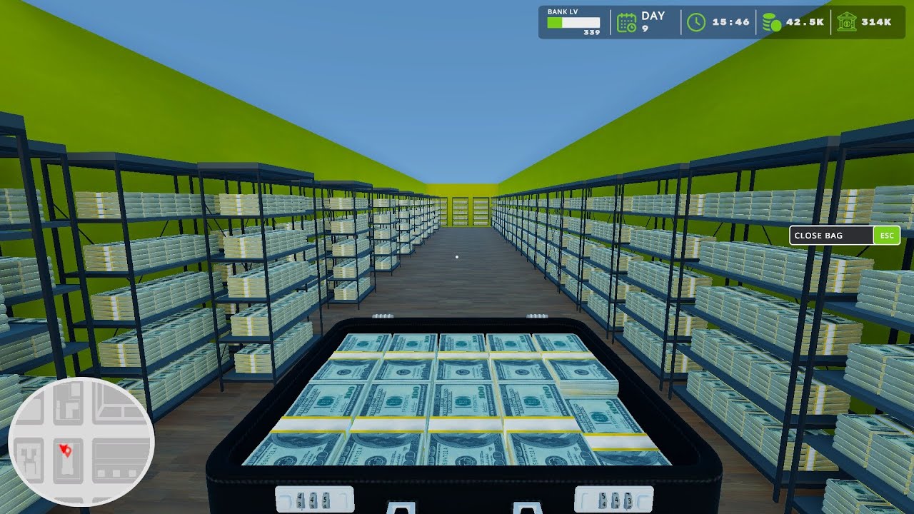 اشتغلت كعامل مضيف ببنك bank simulator #1