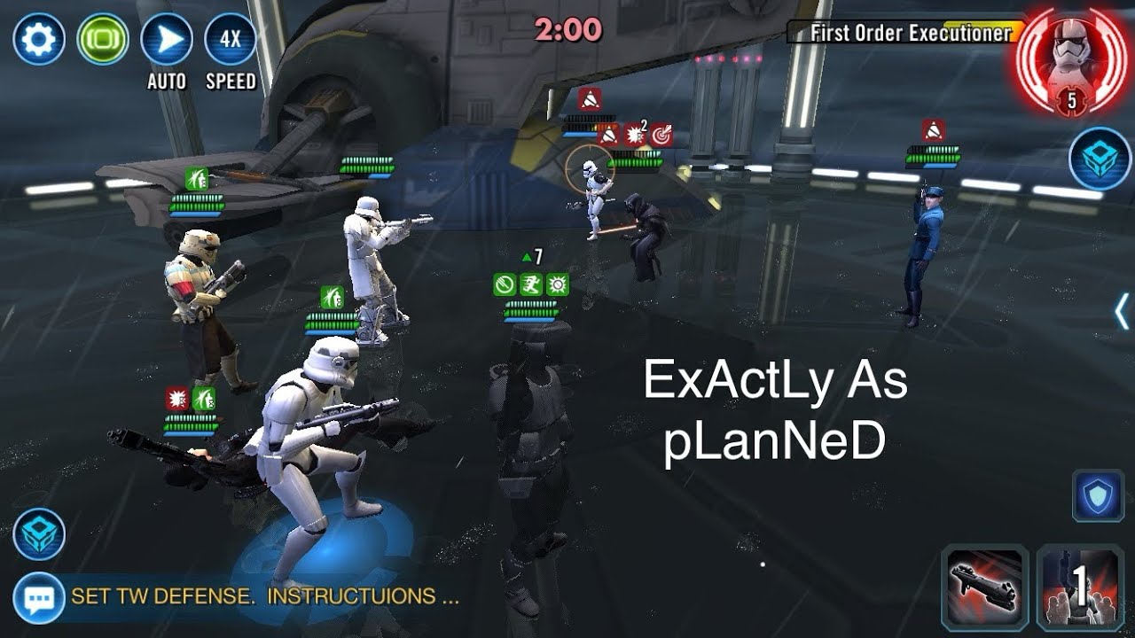 Gear 12 Iden Troopers (Iden FDC) vs Phasma (Omicron) |5v5 Territory War SWGOH| 