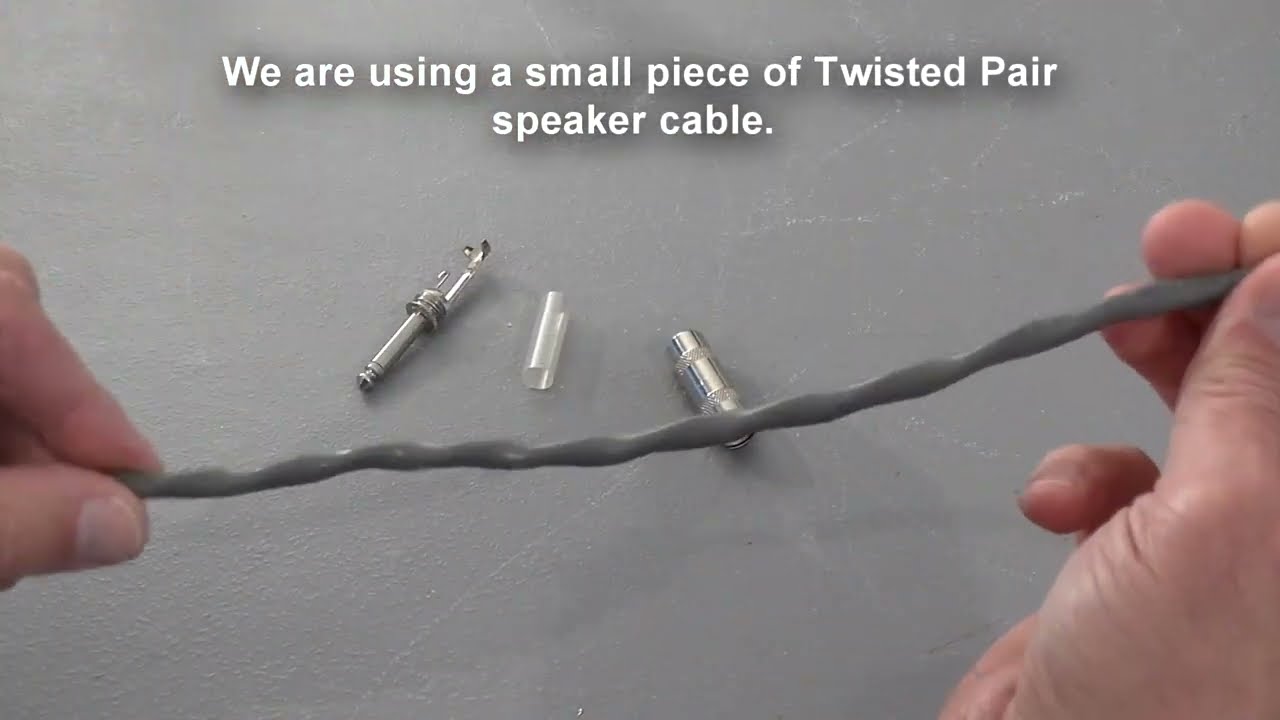 How to Solder TS 1/4" Speaker Cable Connectors