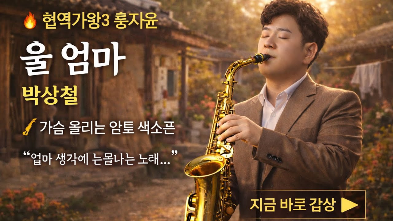 🎷울 엄마 – 박상철 | 현역가왕3 홍지윤 감동무대 알토색소폰 커버