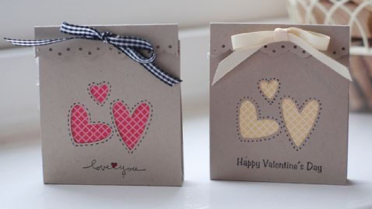 Valentine Matchbook Tutorial using Stampin' Up products