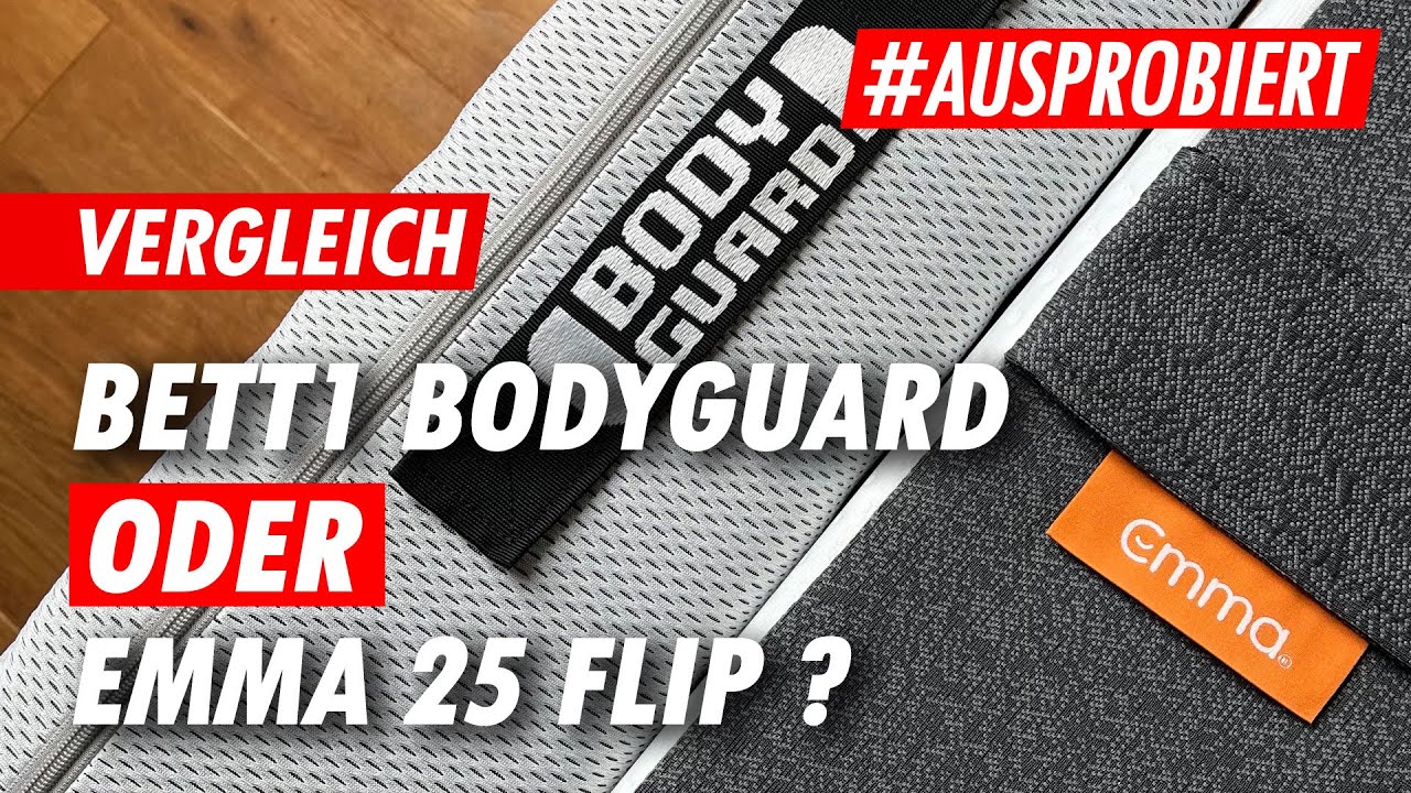 Bett1 Bodyguard vs. Emma 25 Flip Matratzen-Vergleich