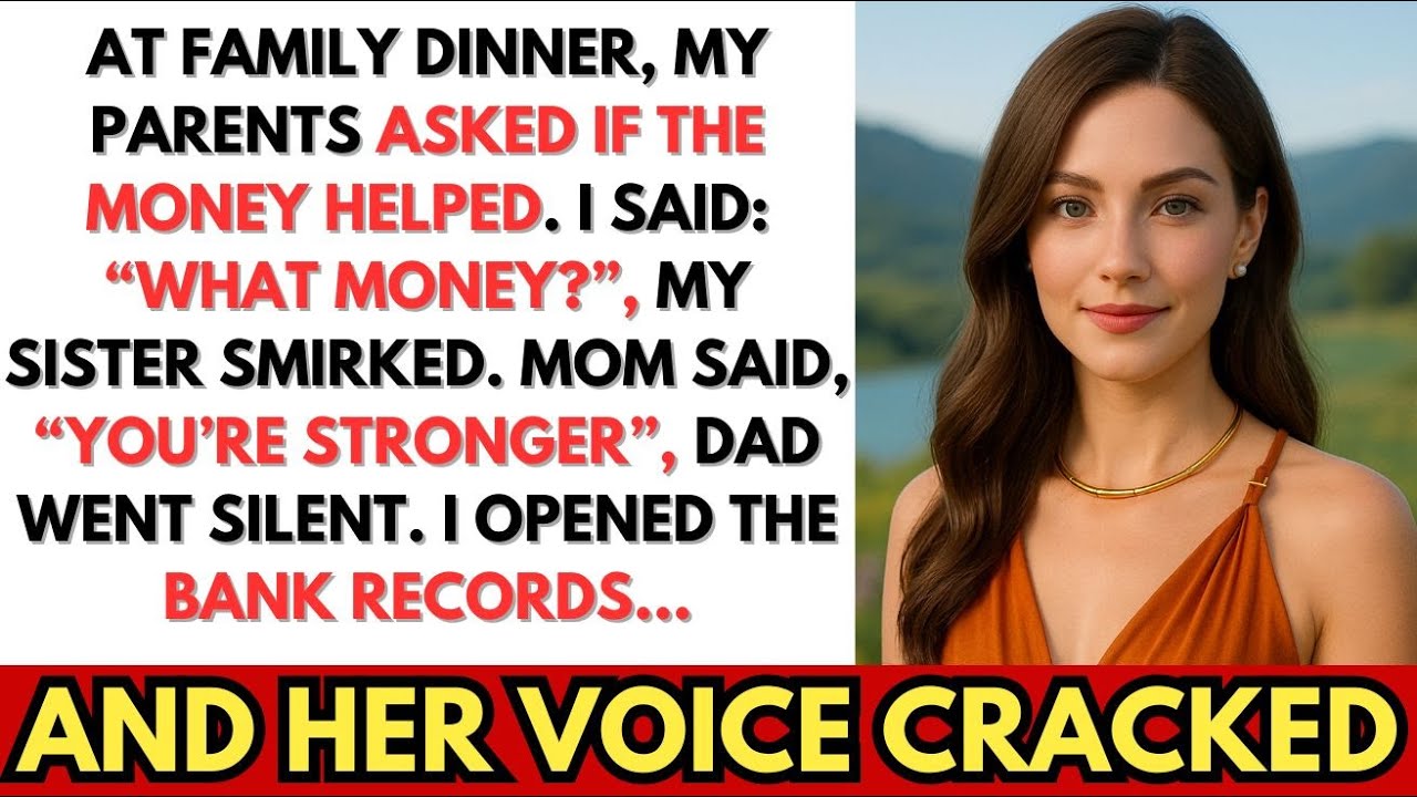 At Family Dinner, My Parents Asked If The Money Helped. I Said: &ldquo;What Money?&rdquo;&mdash;Then Looked At Sister