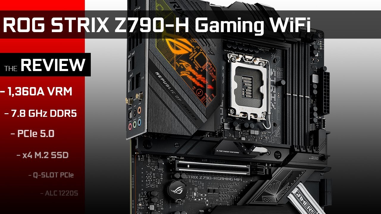 ROG STRIX Z790-H GAMING WiFi : ASUS is finally paying attention !
