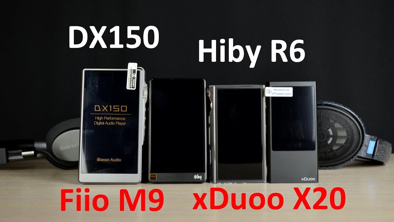 БОЛЬШОЕ сравнение -  Fiio M9, Hiby R6, iBasso DX150 и xDuoo X20.