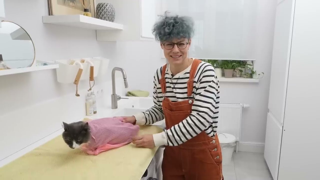 МОЯ КОШКА НЕНАВИДИТ МЕНЯ 24 ЧАСА! Купаю кошку!