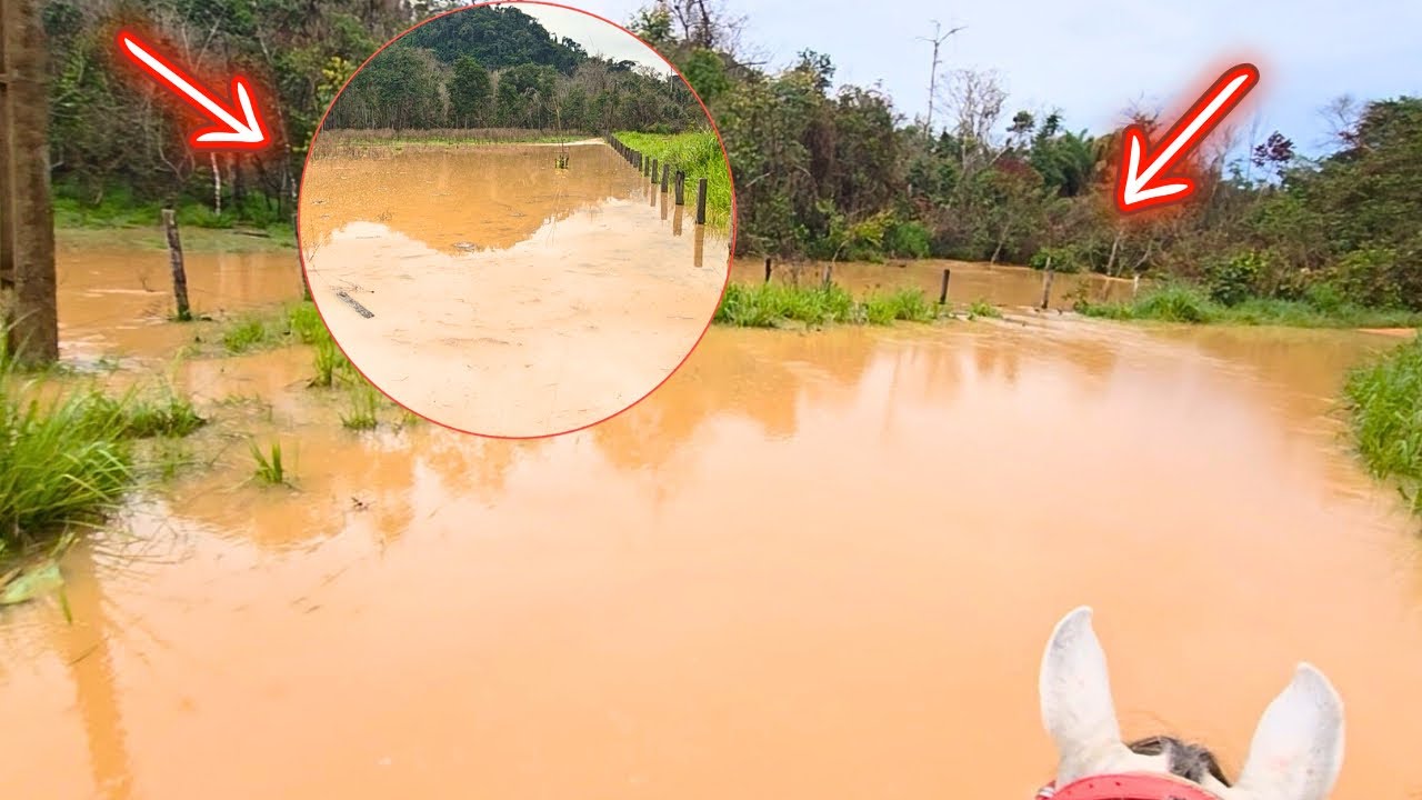 INACREDITÁVEL O QUE A CHUVA FEZ AQUI NA FAZENDA🚨 COMO FICOU A ESTRADA APÓS A TEMPESTADE 😱