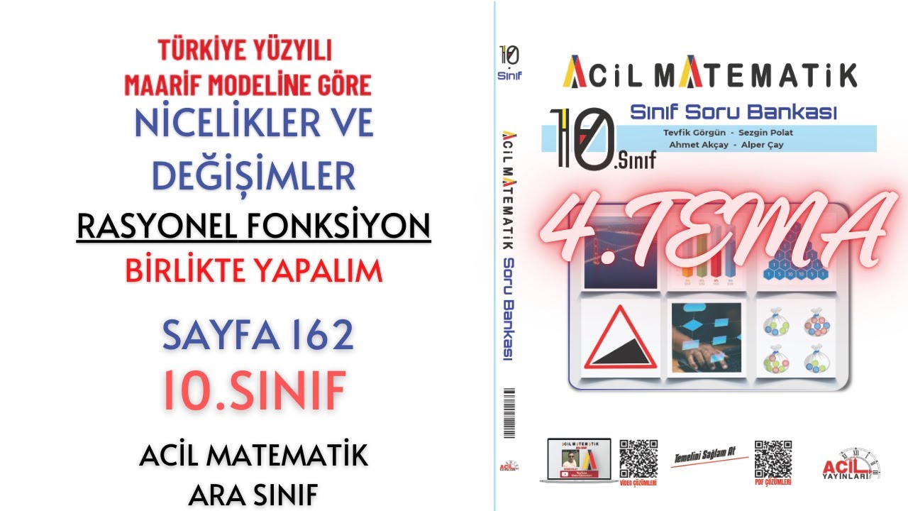 10.Sınıf Soru Bankası Rasyonel Fonksiyon Sayfa 162