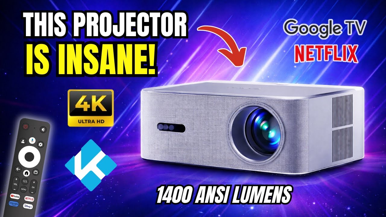 Recenzja OSCAL PV800 Pro &ndash; Ten projektor Google TV o rozdzielczości 1400 ANSI jest SZOKUJĄCY!