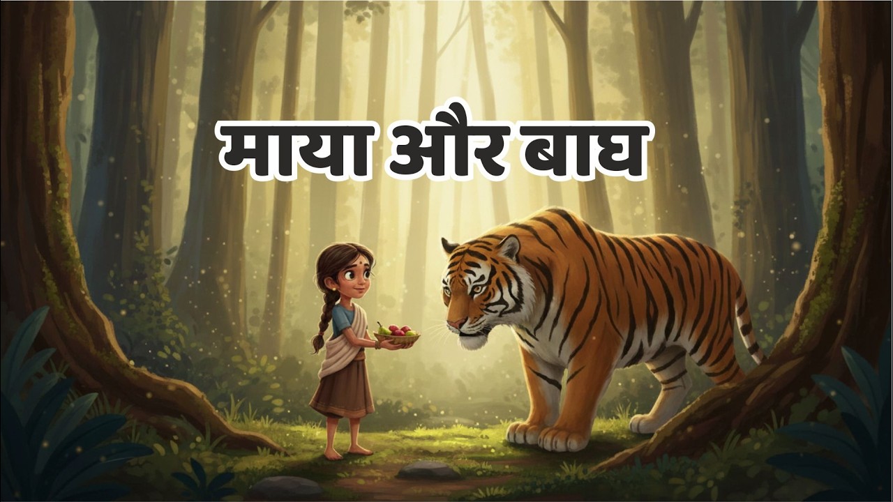 माया और शेर की कहानी | बहादुर लड़की की दयालुता | बच्चों की नैतिक कहानी