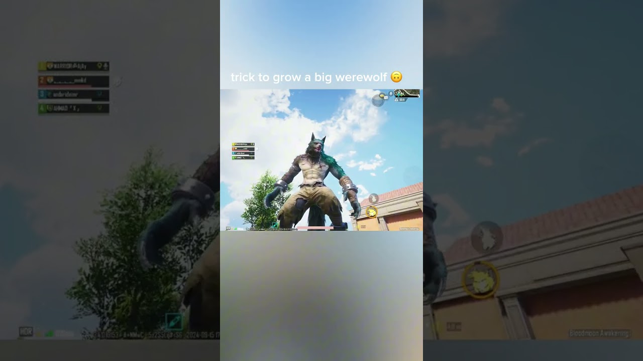 Update 3.4 new trick big werewolf #pubg #bgmi #shorts