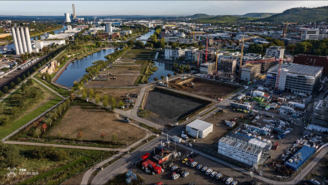 Heilbronn-Baugebiet Neckarbogen-Luftbilder-BuGa Gelände