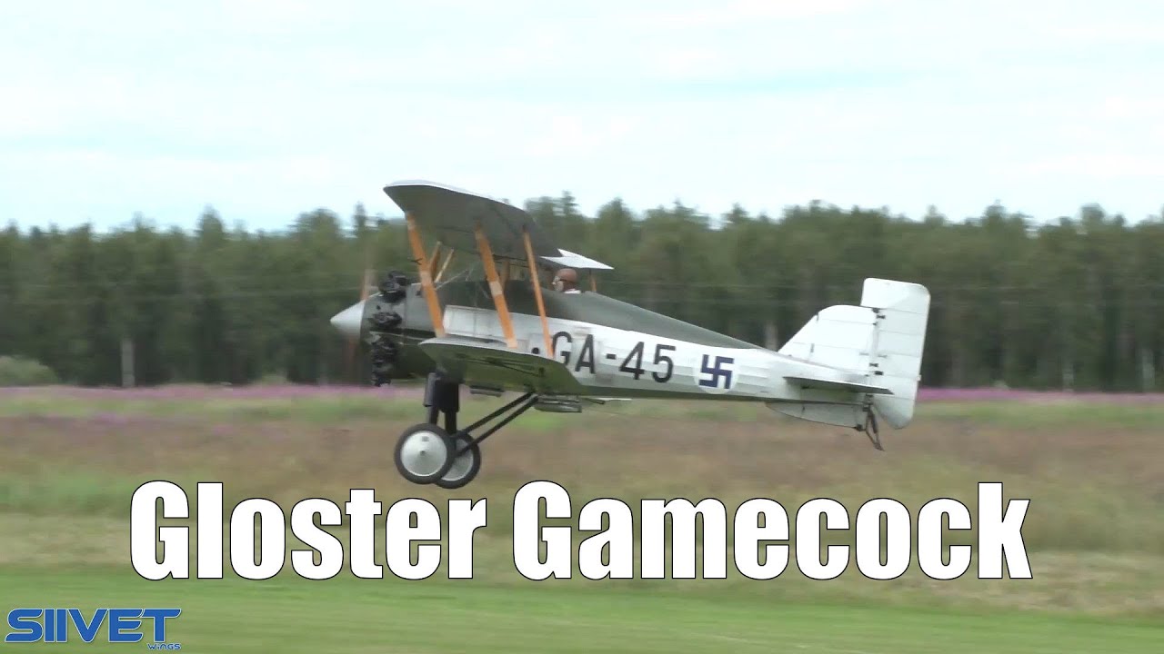 Gloster Gamecock Mk II  RC Scale Model  - F4C Class Competition Flight by Jukka Pikkusaari