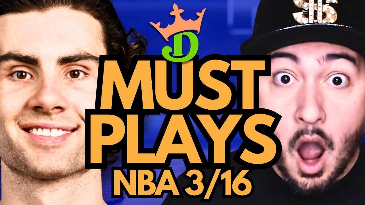 NBA DFS Monday 3/16 (DraftKings NBA MUST PLAYS) | NBA DFS Picks