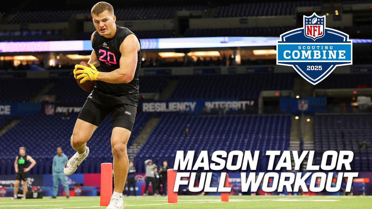 Mason Taylor's 2025 NFL Scouting Combine workout