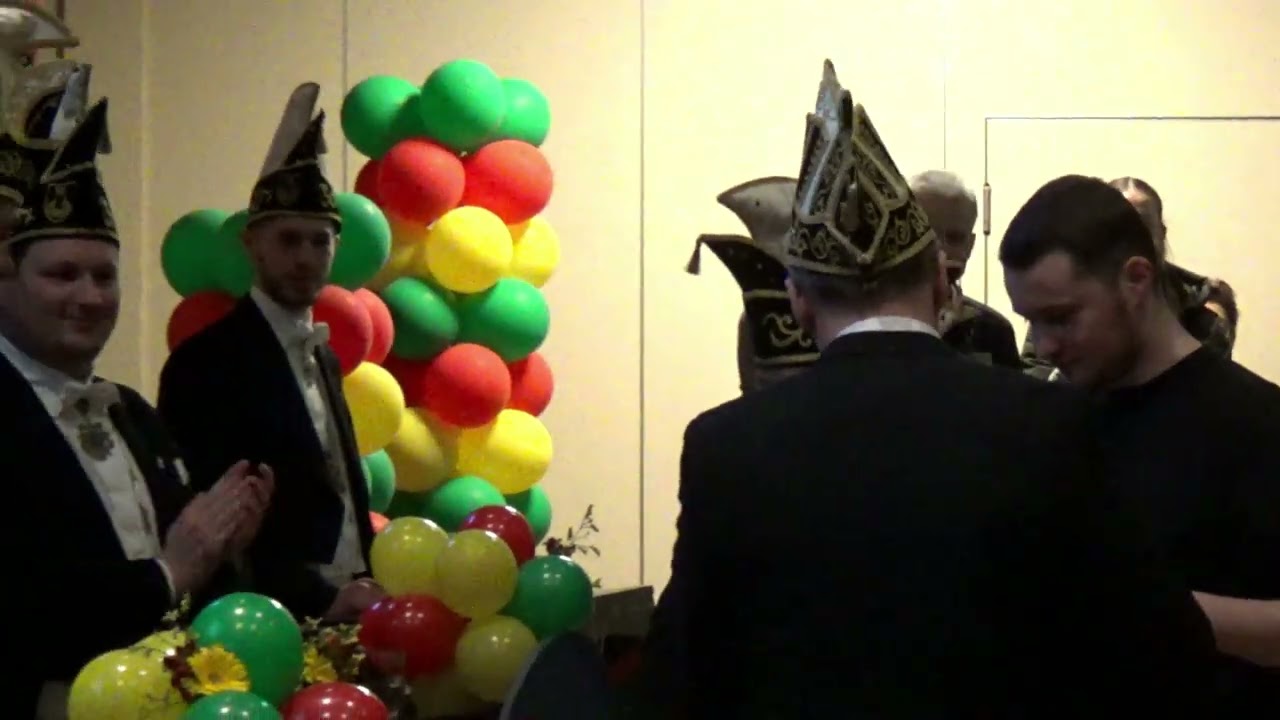 Receptie V.V. de Uule Oud-Geleen Prins Cas I en jeugdprins Koen I