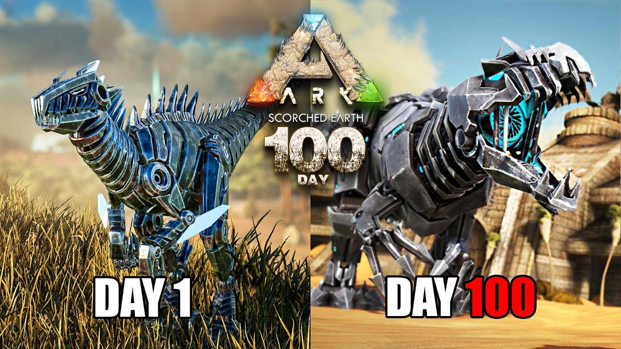 ARK 100 วัน มหากาพย์เอาตัวรอด ในดินเเดนทะเลทราย !! (พากษ์นรก)
