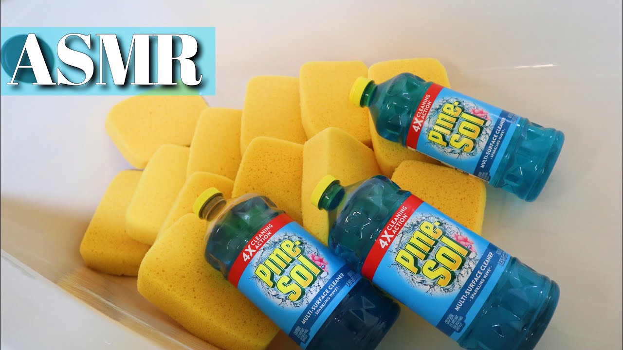 🦋 ASMR GALLONS OF THE BEST PINE SOL! 🦋 satisfying sleep aid :)