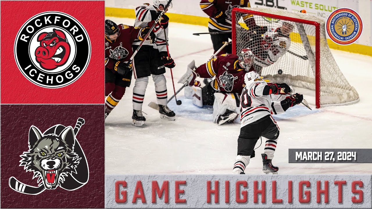 IceHogs Highlights: IceHogs @ Wolves 3/27/24