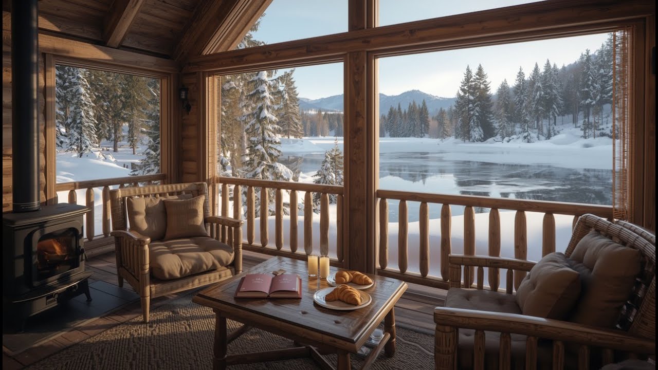 Snowfall and Smooth Jazz for Work, Study & Focus Warm Soft February