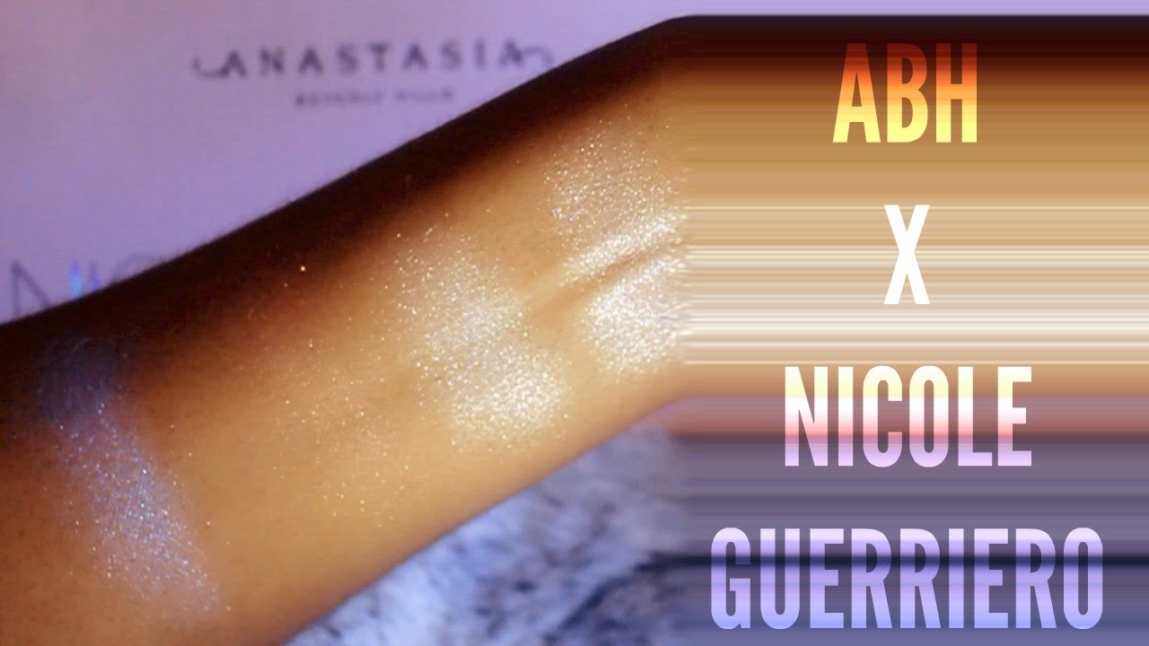 Nicole Guerriero Glow Kit by Anastasia Beverly Hills Cheek & Eyelid Swatches Video I ByBare