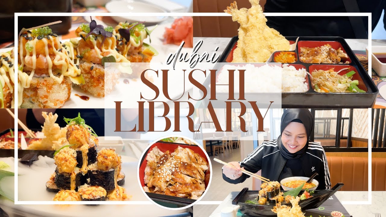SUSHI LIBRARY DUBAI 2025 ♥ Trying ramen, sushi and bento at Sushi Library, Festival Plaza Mall