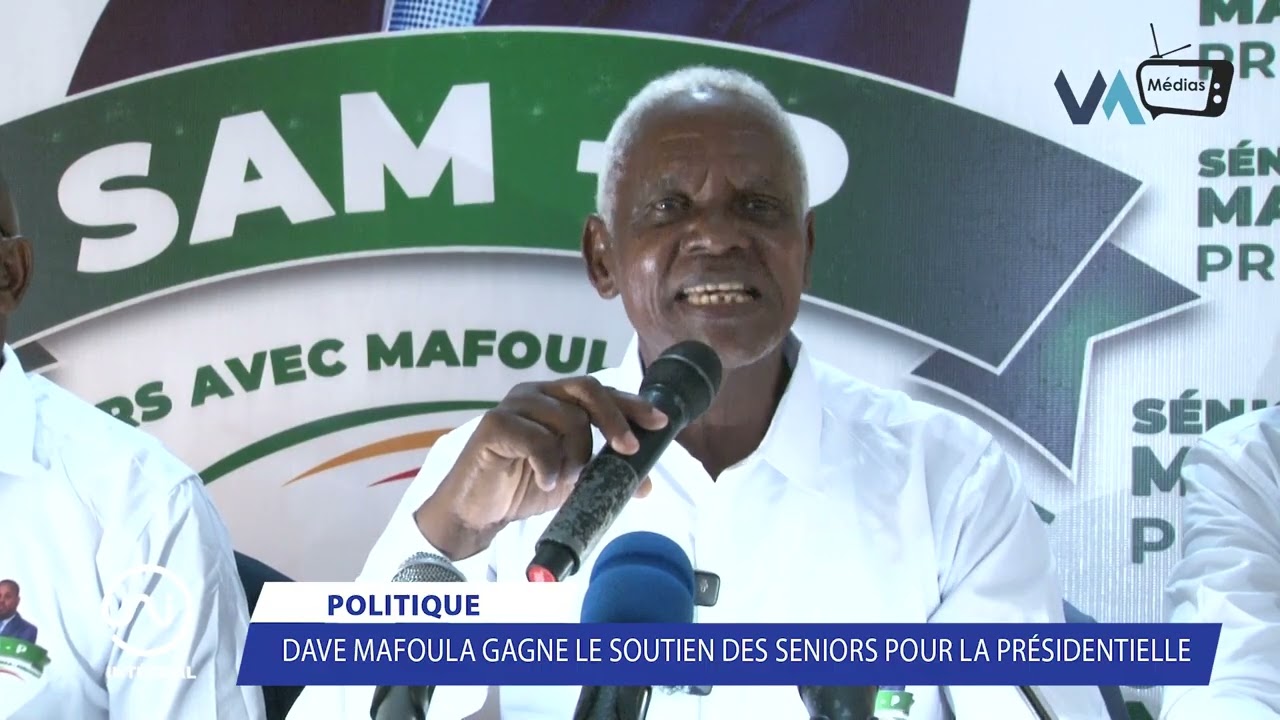 DES SENIORS APPORTENT LEUR SOUTIENT A DAVE MAFOULA  POUR LA PRÉSIDENTIELLE