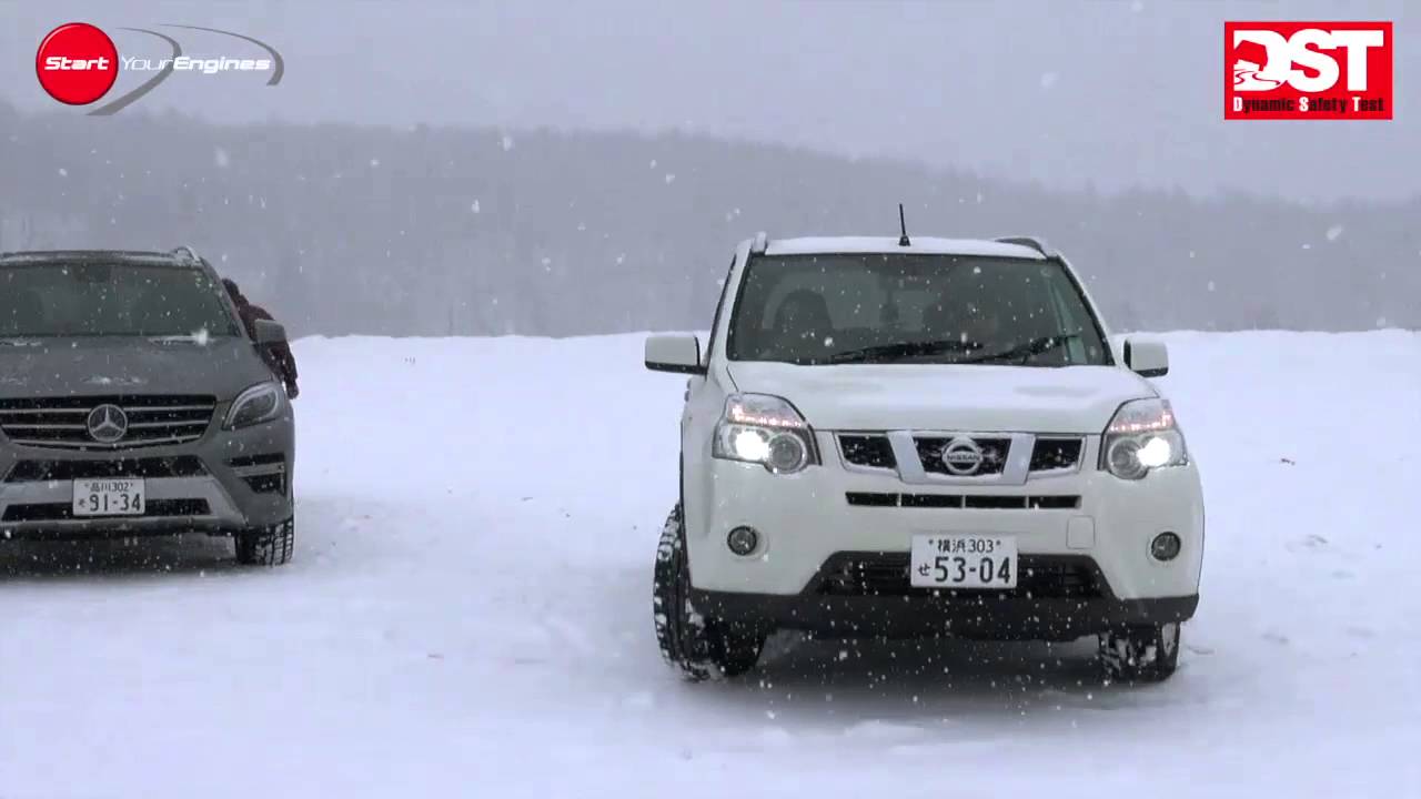 メルセデス・ベンツML350ブルーテック vs ニッサン Xトレイル 20GT【DST＃Snow_03】
