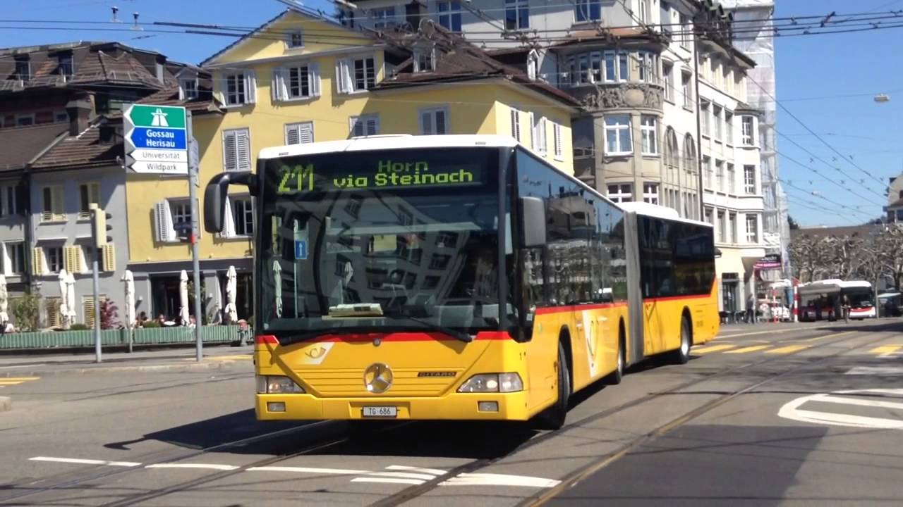 VBSG St-Galler Bus et Car Postal le 17 avril 2014