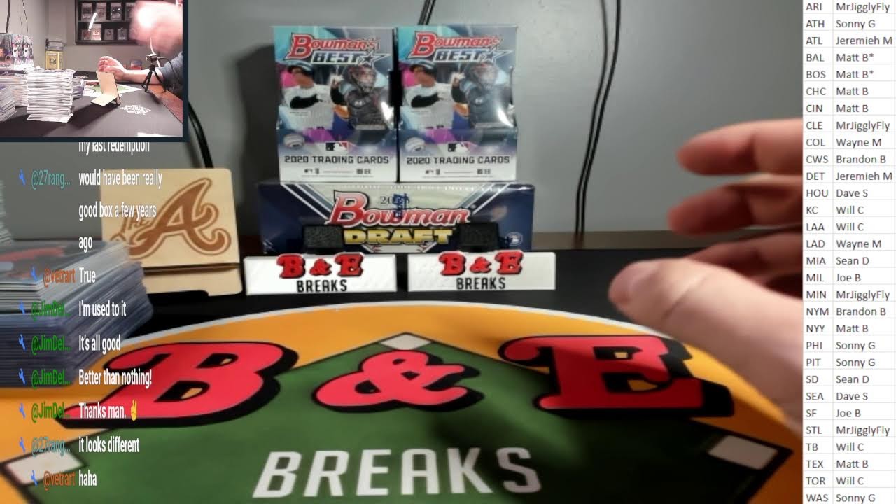 2020/25 Bowman 3 Box 2 RT 1/29