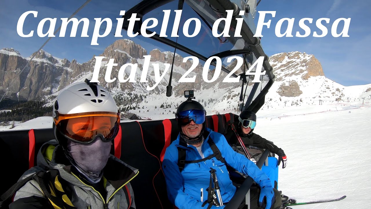 Campitello di Fassa Italy 2024 | Ski Area Col Rodella / Belvedere | 4K